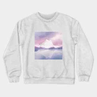 Beautiful Purple Snow Mountain Crewneck Sweatshirt